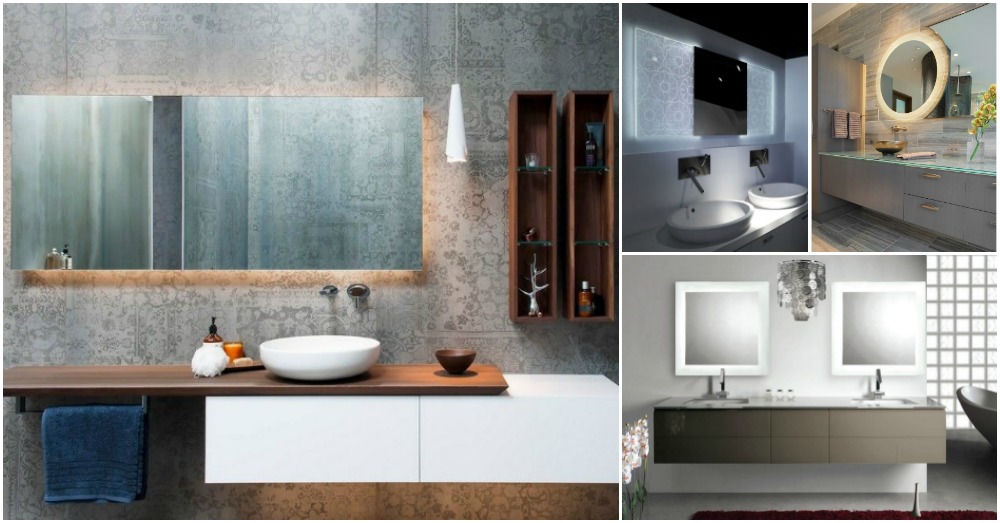 آینه های دکوراتیو برای حمام مدرن